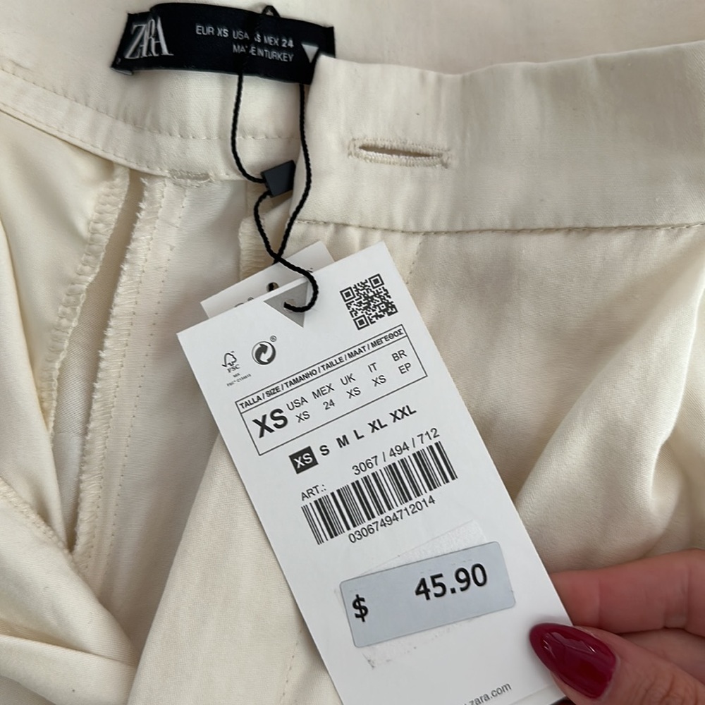 NWT Zara Linen Pants - Picture 3 of 3